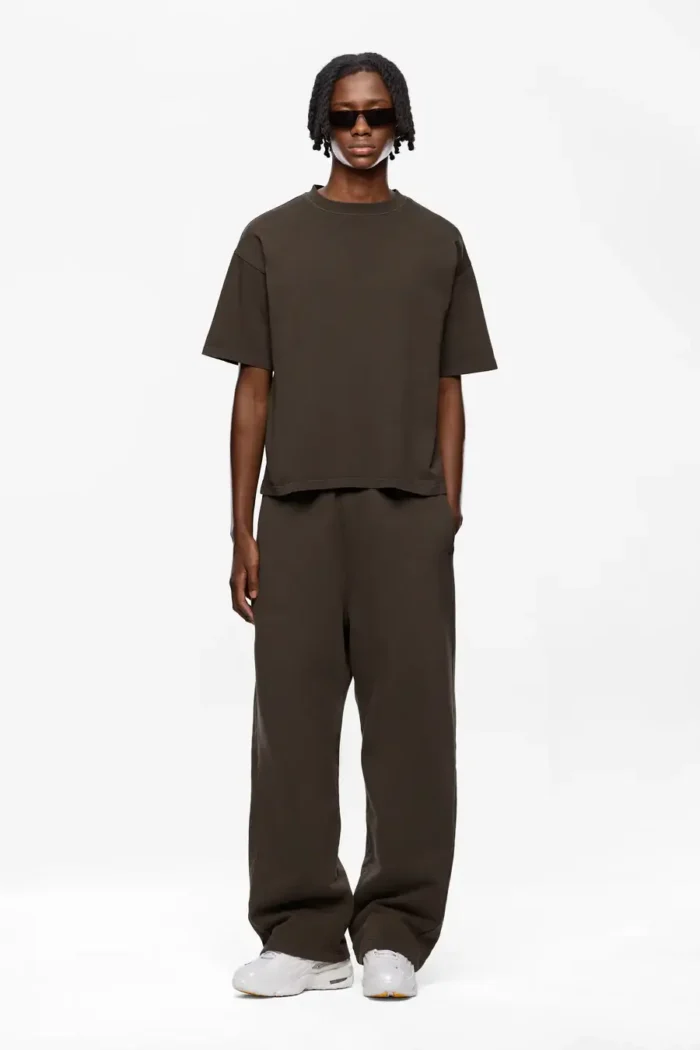 Sevenheavens Heavy Blank T Shirt Washed Dark Brown (1)
