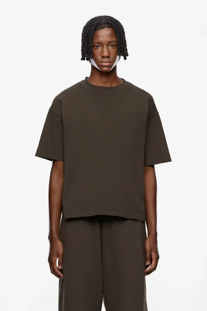 Sevenheavens Heavy Blank T Shirt Washed Dark Brown (3)