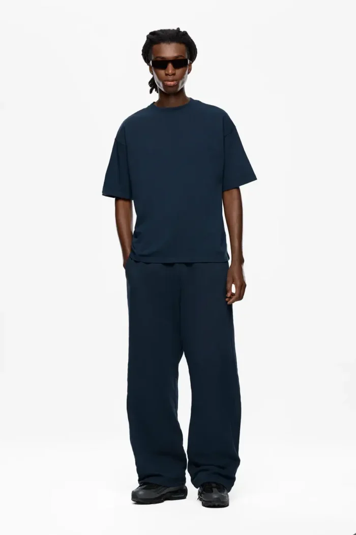 Sevenheavens Heavy Blank T Shirt Washed Dark Navy (1)