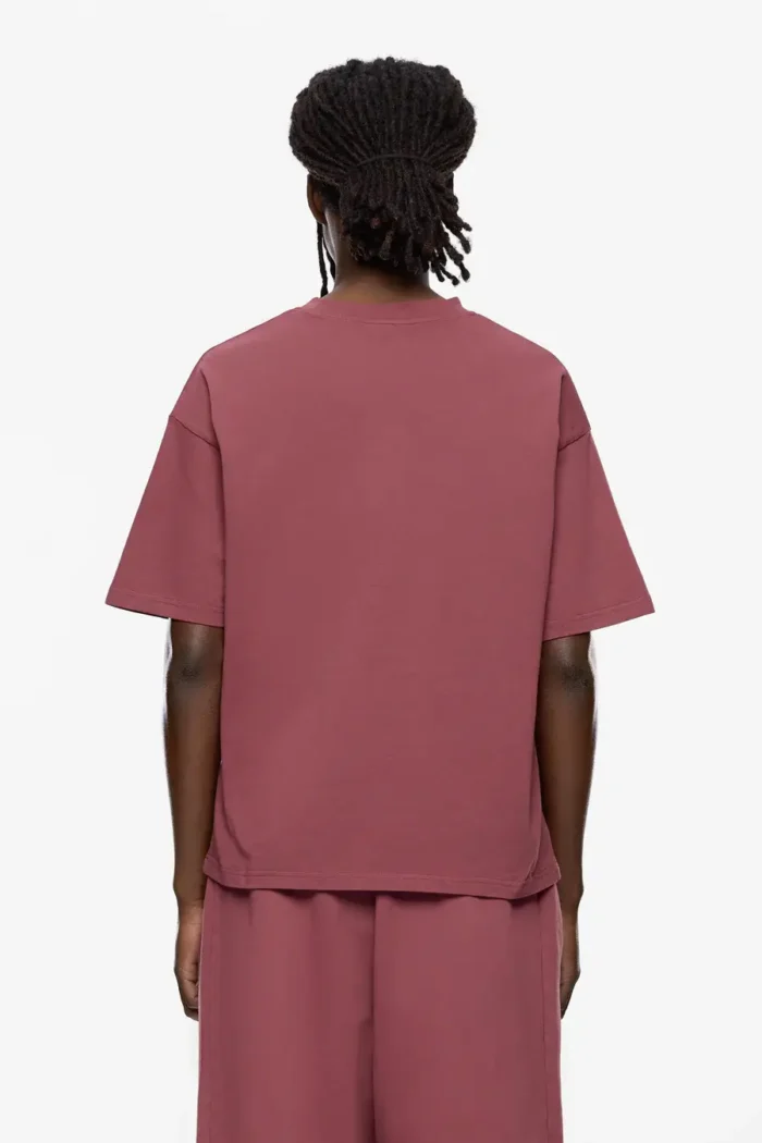 Sevenheavens Heavy Blank T Shirt Washed Red (1)