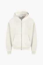 Sevenheavens Heavy Blank Zip Hoodie Cream (2)