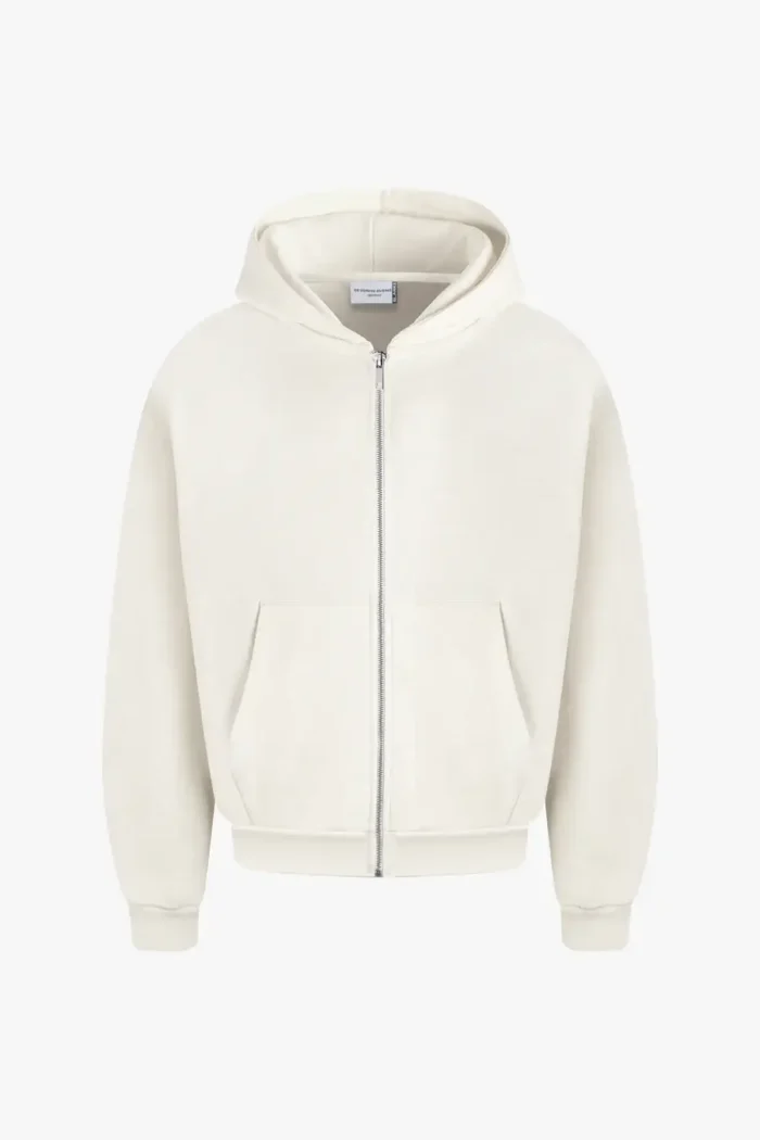 Sevenheavens Heavy Blank Zip Hoodie Cream (2)