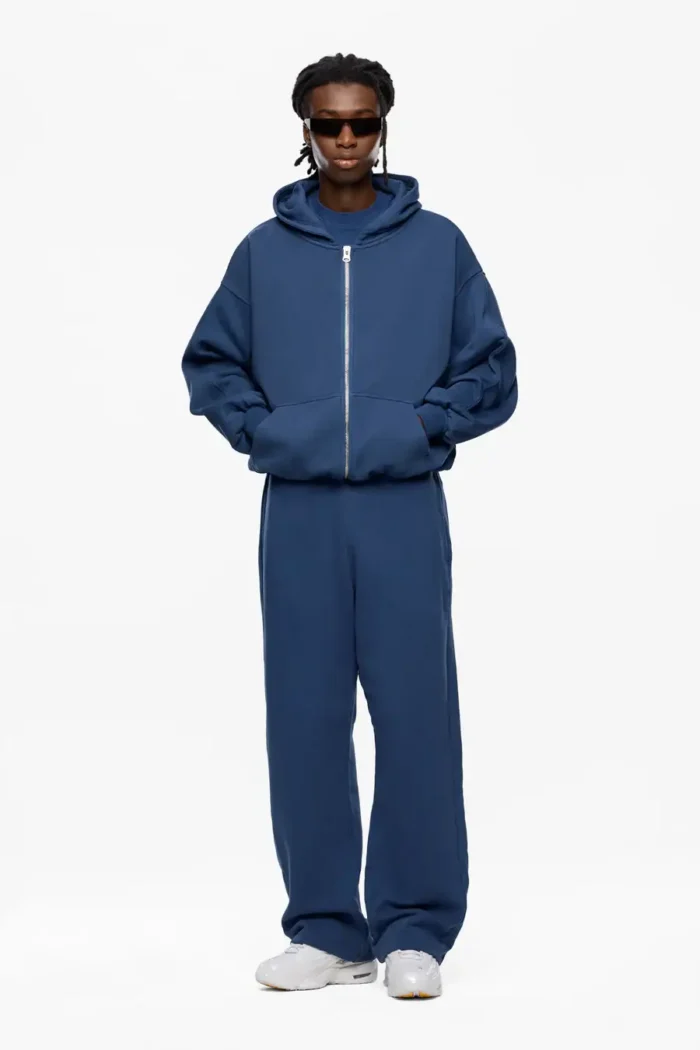 Sevenheavens Washed Blue Blank Zip Hoodie (2)