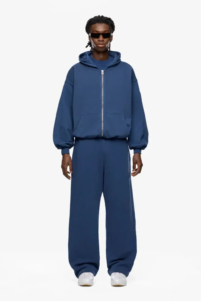 Sevenheavens Washed Blue Blank Zip Hoodie (3)