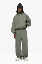 Sevenheavens Washed Khaki Washed Blank Zip Hoodie (1)