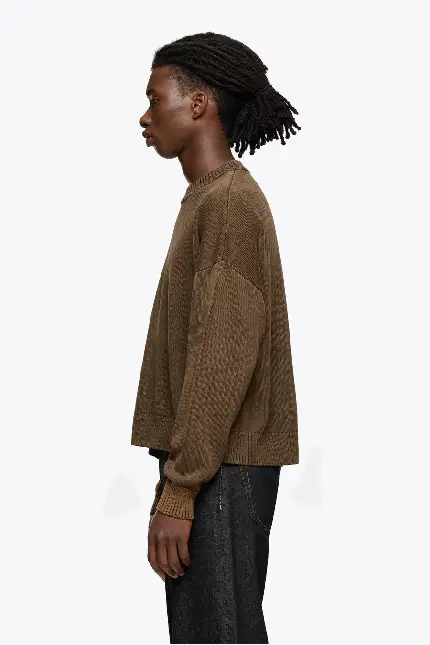 Sevenheavens Cropped Knitwear Acid Brown 1.webp