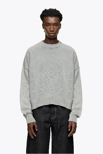 Sevenheavens Cropped Knitwear Washed Stone 1.webp