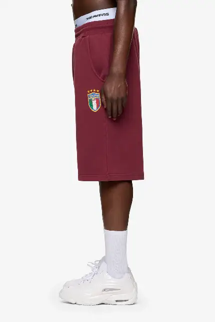 Sevenheavens Italian Sweat Shorts Burgundy 3.webp