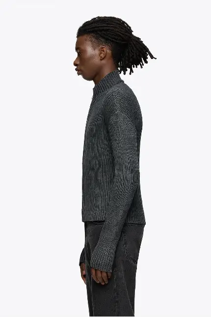 Sevenheavens Knitwear Jacket Acid Black 3.webp