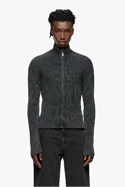 Sevenheavens Knitwear Jacket Acid Black 4.webp