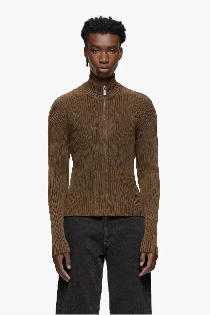 Sevenheavens Knitwear Jacket Acid Brown 5.webp