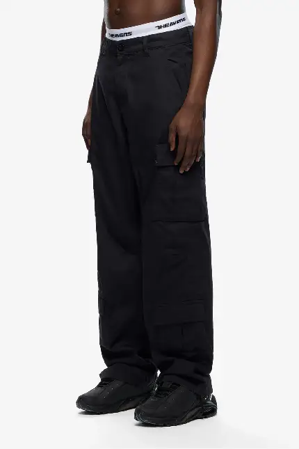 Sevenheavens Summer Cargo Pants Black 3.webp
