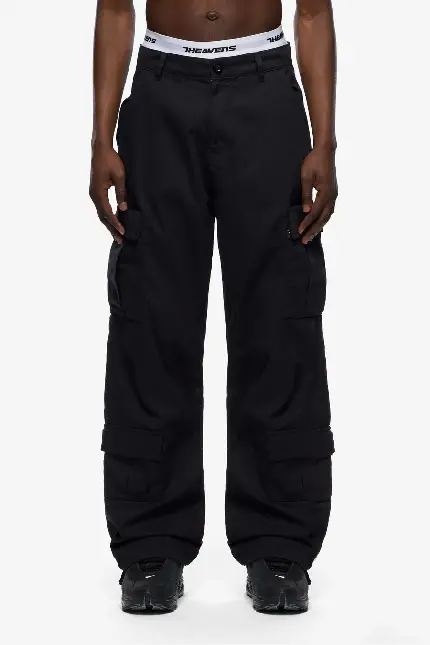 Sevenheavens Summer Cargo Pants Black 4.webp